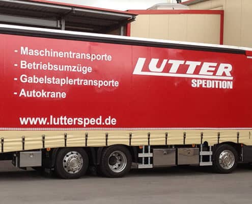 Lutter Spedition NRW - Betriebsumzüge - Maschinentransport - Logistik - LKW-Anhänger